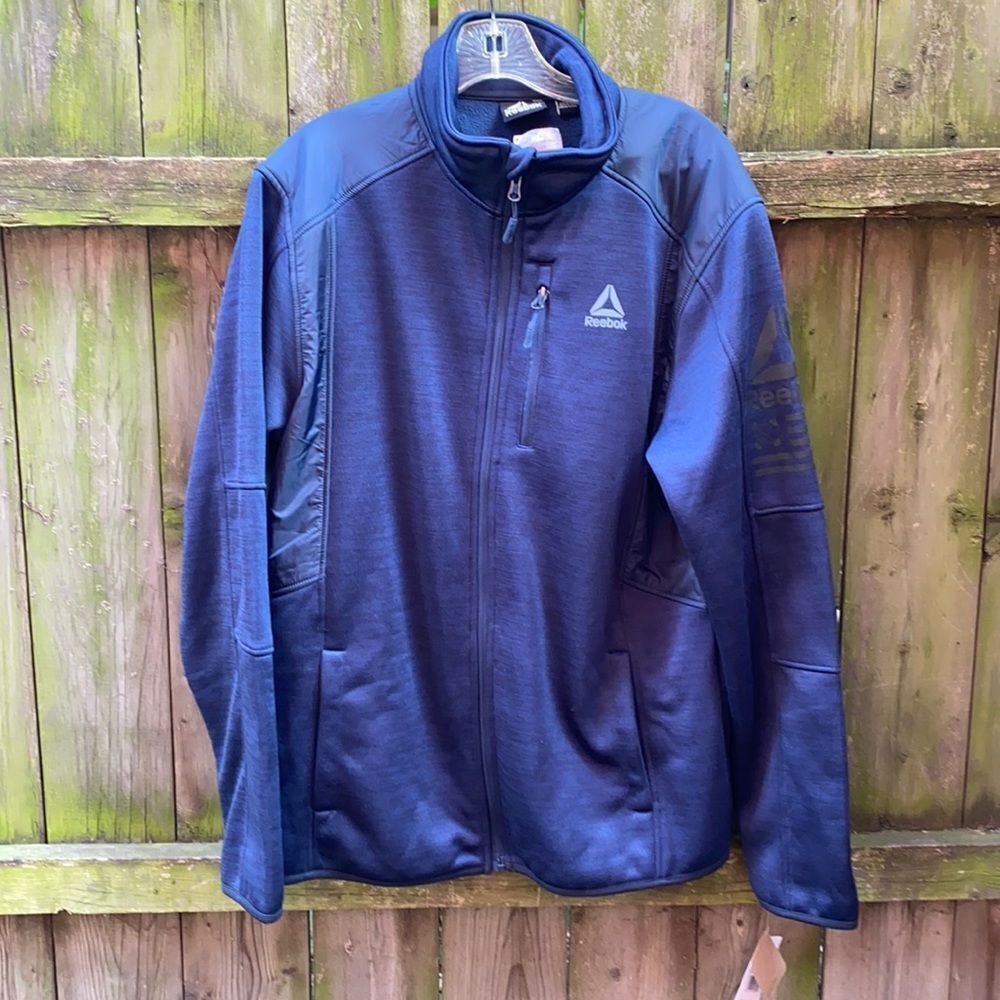 Reebok zip up sweatshirt sz. L